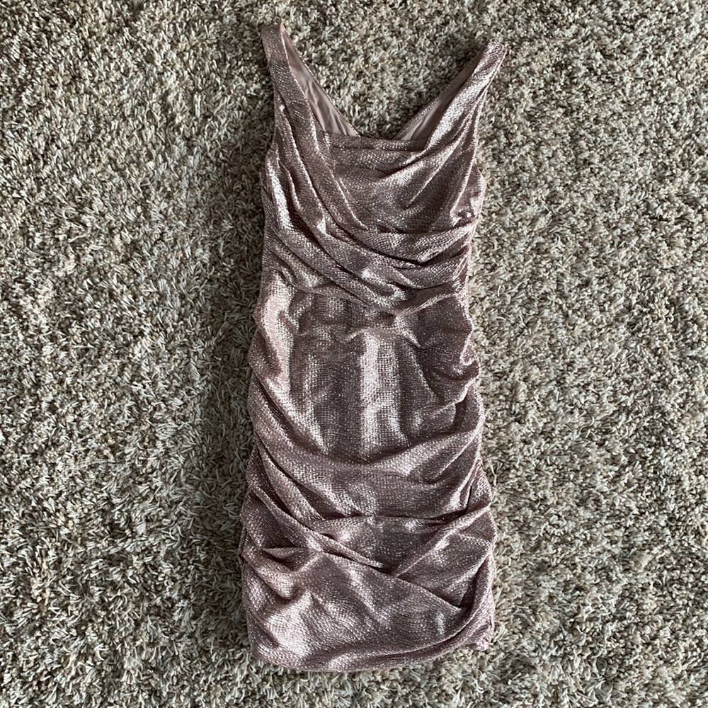 Express Blush Pink Shimmer Dress